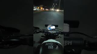 Scrambler 400X Night ride triumph nightride [upl. by Nosaj164]