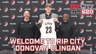 Donovan Clingan introductory press conference [upl. by Ikciv]