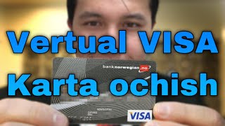 Vertual Visa karta ochish [upl. by Voe]