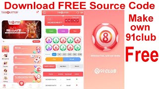 Download Free 91 club source code  How to Create Free 91 club Game  Free 91 club  khud ka 91club [upl. by Ilse]