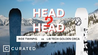 2024 Ride Twinpig vs Lib Tech Golden Orca  Head 2 Head  Curated [upl. by Iline]