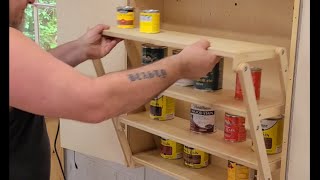 DIY Folding Cabinet for Tiny Homes and Van Life [upl. by Jemy652]