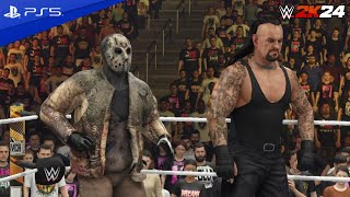 WWE 2K24  The Undertaker  Jason Voorhees Vs Kane  Frieza  WWE November 07 2024 LIVE [upl. by Dyna353]