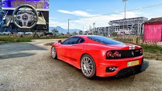 2004 ferrari 360  Forza Horizon 5  PXN V9 Steering Wheel Gameplay [upl. by Garek]