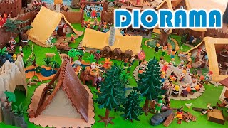 Diorama PLAYMOBIL quotEscenas de Asterix y Obelixquot  CLICKÀNIA 2023 Montblanc Tarragona Spain [upl. by Nytram]