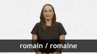 How to pronounce ROMAIN  ROMAINE in French [upl. by Ecinert]