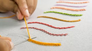 10 Most Strange Hand Embroidery Stitches for Beginners [upl. by Mack280]