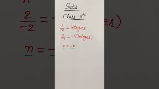 setsclass11 maths shorts4 [upl. by Akinert]