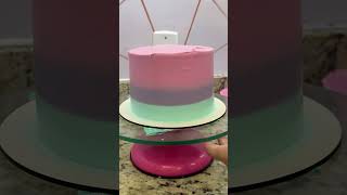 DECORANDO BOLO DEGRADÊ COM WAVE CAKE 💜 [upl. by Ariahaj]