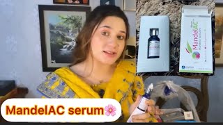 Mandelac Serum Jenpharm Review by Merium Pervaiz 2022  Serum for pimplesacnewrinklesfine lines [upl. by Aicineohp]