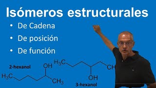 Isómeros estructurales De cadena de posición y de función [upl. by Emalia]