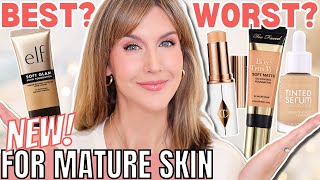 4 Best amp Worst NEW Foundations for Mature Skin  Foundation Roundup 2024 [upl. by Anaila]