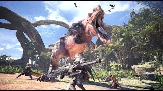 Monster Hunter World  Capturing Anjanath Amazing Fight [upl. by Auqenwahs]