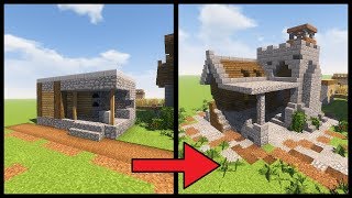 Minecraft Tutorial ► How to Transform a Minecraft Village Blacksmith [upl. by Anamor]