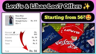 LooT Offers Today✨Levis amp Libas in 56₹🙀Unboxing📦lootoffer viral shopwithsania trending [upl. by Zeiler910]