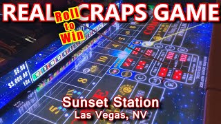 THE FUTURE OF CRAPS  Live Craps Game 58  Sunset Station Las Vegas NV  Inside the Casino [upl. by Ludovika939]