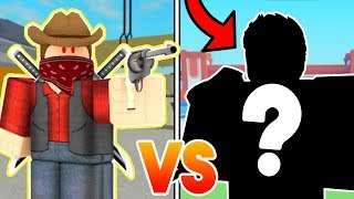 1V1ING A BIG PAINTBALL PRO IN ARSENAL ROBLOX [upl. by Chiquia]