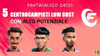 5 CENTROCAMPISTI LOW COST CON ALTO POTENZIALE  FANTACALCIO 2425 [upl. by Shanda]