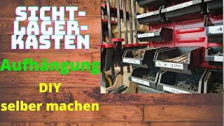 Halterung für Sichtlagerboxen selber bauen [upl. by Algar]