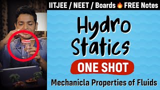 Mechanical Properties of Fluids  Part 1 Hydrostatics  One Shot  Physics Class 11 Chapter 10 [upl. by Ymar170]