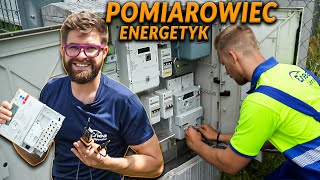 Praca energetyka  pomiarowca Jak montuje się inteligentne liczniki energii  DO ROBOTY [upl. by Annaerdna]