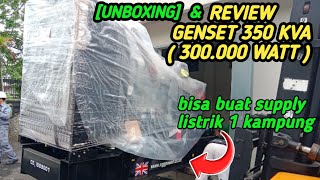 UNBOXING amp REVIEW GENSET 300000 WATT [upl. by Ettenowtna]