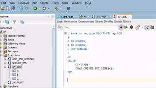 How To Create Stored Procedures in Oracle Database [upl. by Alikee]