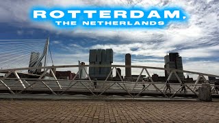 Rotterdam The Netherlands  Walk exploring the city [upl. by Yadnus]