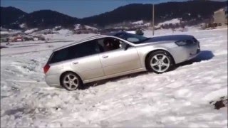 Subaru Legacy 20R Snow climbing [upl. by Amjan15]