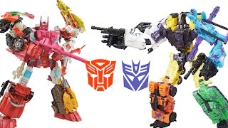 Transformers Combiner Wars Complete Bruticus Robot Battles Computron Lots of Toys [upl. by Ahsiekim]