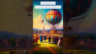 First Hot Air Balloon Flight by the Montgolfier BrothersMontgolfierBrothers HotAirBalloon shorts [upl. by Llimaj]