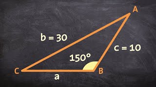 When given one obtuse angle use the law of sines to determine the missing measurements Ambiguous One [upl. by Nodal]