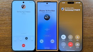 Pixel 9 Pro XL vs iPhone 16 Pro Max Cellular WhatsApp amp Signal Outgoing Calls to Samsung Z Fold 6 [upl. by Edmead]