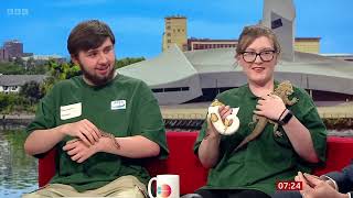 Ethan Spurrier on BBC News  Cronton Sixth Form College Animal Mananagement Students [upl. by Aigneis]