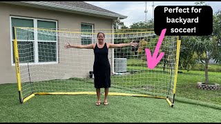 Haokelball Portable Soccer Goal Best for Backyard Fun [upl. by Ahsenom]