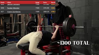 325 BENCH PR  TOP 800 IN THE WORLD [upl. by Elset]