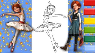 Coloring Ballerina Coloring Page [upl. by Halstead]