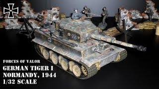 Forces of Valor German Tiger 1 Normandy 1944 132 scale Military Tank [upl. by Seagraves]