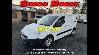 Peugeot Partner Van for Sale 2015 16HDi 1 Year MOT and Full Service wwwVanSalesScotlandcouk [upl. by Nyer587]