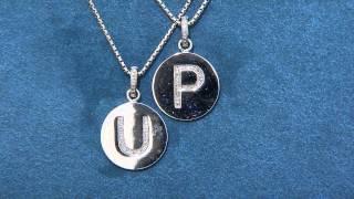 Initial Disc Diamond Pendant w Chain Sterling by Affinity with Jane Treacy [upl. by Arorua]