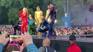 Kylie Minogue  BST Hyde Park London 13th July 2024  TensionCome into my World  Gold Circle View [upl. by Amihsat544]