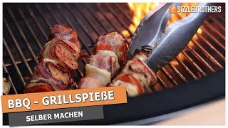 Grillspieße  Selber machen  Saftig und lecker [upl. by Averat]