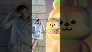 BTS vs bt21😊  rm jin jhope  suga jimin jk v  bts edit [upl. by Letnohs]