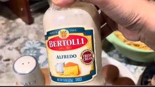 Quick and easy Alfredo sauce pasta 🍜🍝🍽️ [upl. by Ardelis]