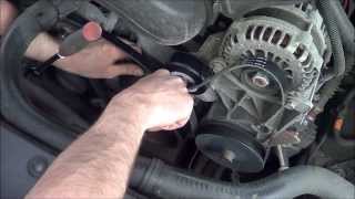 3814 How to change serpentine belts on a 2007 GMC Yukon [upl. by Marrissa888]