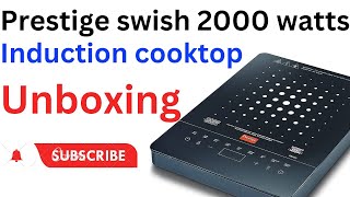 prestige swish induction cooktop 2000w with easy Store design unboxing [upl. by Egor]