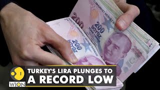 Turkish lira plunges to new record low after Erdogans latest rate cut  Latest World English News [upl. by Nador]