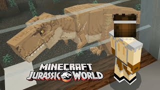 TOUR POR EL PARQUE DE JURASSIC WORLD CON TODOS LOS DINOSAURIOS DE JURASSIC WORLD DLC Minecraft [upl. by Notelrac]