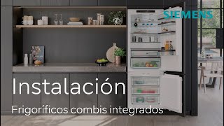 ¿Cómo instalar un frigorífico combi integrado [upl. by Anayhd910]