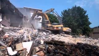 Lincoln School Demolition  Monroe MI [upl. by Sargent]